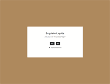 Tablet Screenshot of exquisiteliquids.com